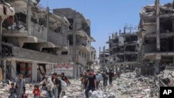 ویرانه‌های ناشی از حملات اسرائیل در غزه