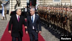 Орбан посреща Нетаняху в Будапеща, 3 април 2025 г.