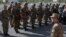 Armenia - Defense Minister Seyran Ohanian inspects Armenian troops stationed along the border with Azerbaijan, 9Aug2016.