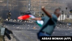 درگیری پلیس اسرائیل و فلسطینی‌ها در کرانه باختری-عکس آرشیوی