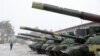 The Defense Ministry of North Macedonia said last week that it would supply Soviet-era T-72 tanks to Ukraine. (file photo)