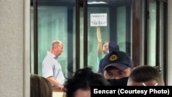 Паліна Шарэнда-Панасюк у судзе, 2021