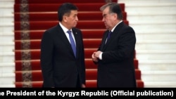 Kyrgyz President Sooronbai Jeenbekov and his Tajik counterpart, Emomali Rahmon, have usually met on the sidelines of summits.