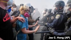 ԱՄՆ - Ցուցարարները և ոստիկանները Լոս Անջելեսում, հունիս, 2025թ.