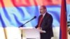 Премьер-министр Армении Никол Пашинян выступает на 5-ом съезде правящей партии «Гражданский договор», Ереван, 16 июня 2019 г.
