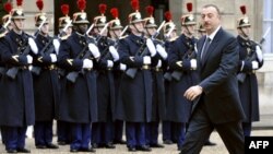 Франция - президент Азербайджана Ильхам Алиев в Елисейском дворце, 9 декабря 2009 г.