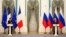 Ռուսաստանի և Ֆրանսիայի նախագահներ Վլադիմիր Պուտինի և Էմանյուել Մակրոնի համատեղ ասուլիսը Կրեմլում, Մոսկվա, 7-ը փետրվարի, 2022թ․