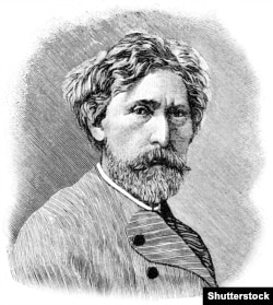 Портрет українського художника Костянтина Трутовського. Гравюра Шюблера, яку було опубліковано в журналі «Нива» у 1893 році