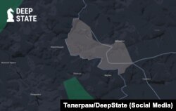 «Сіра зона» довкола Демидовки Бєлгородської області РФ на мапі DeepState станом на 25 березня