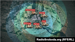 Дивізіони С-300 біля Києва, згідно з інформацією з відкритих джерел