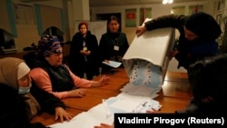 Бишкектин четиндеги Арашан айылындагы добуш саноо, 10-январь 2021-жыл.