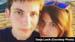 Ihar and Darya Losik (file photo)