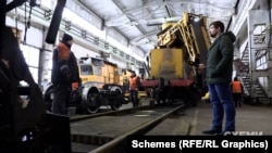 Журналісти зайшли в інший ангар, де було ще кілька «плассерів»