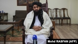 Taliban spokesman Zabihullah Mujahid (file photo)