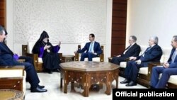 Արամ Առաջինի հանդիպումը Բաշար ալ-Ասադի հետ, 5-ը հունվարի, 2017թ.