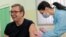 Serbian President Aleksandar Vucic received his first dose of the Chinese Sinopharm vaccine on April 6.