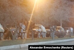 Російська техніка в Донецьку перед початком наступу на решту України, 23 лютого. Доба до початку великого вторгнення