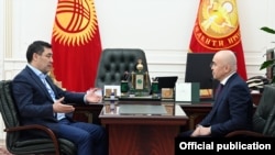 Садыр Жапаров жана Алтынбек Сулайманов. 