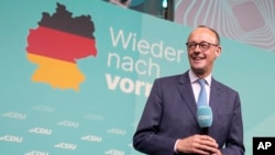 Лідэр блёка Хрысьціянска-дэмакратычнага зьвязу і Хрысьціянска-сацыяльнага зьвязу (ХДЗ/ХСЗ) Фрыдрых Мэрц