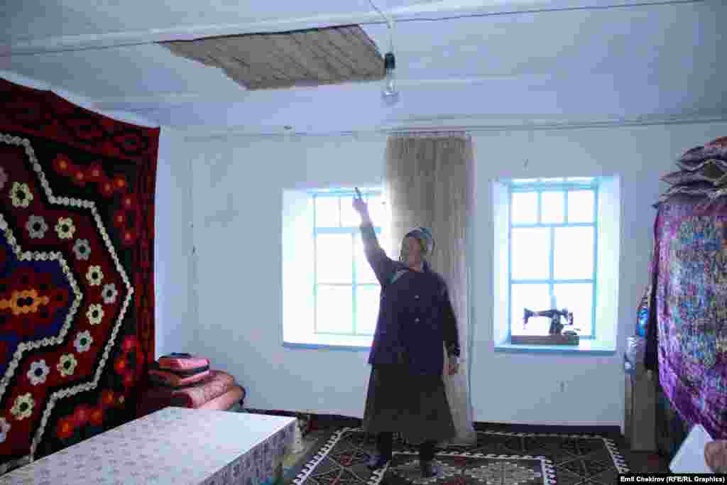 Мамлекет тарабынан жардамга муктаж үчүнчү даражадагы үйгө 10 миң сомдон, төртүнчү даражадагы турак жайларга 50 миң сомдон кайтарымсыз грант&nbsp;же 200 миң сомдон 20 жылга чейин пайызсыз ссуда түрүндө акчалай жардамдар берилет. Бул багытта жергиликтүү бийлик жана Өнүктүрүү фонду тарабынан 50 млн. сом бөлүнгөн. Учурда жарандардын турак жай үчүн документтерин топтоо иштери жүрүп жаткандыгын жергиликтүү бийликтен кабарлашты.&nbsp;