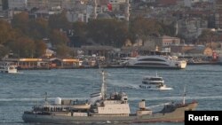 Кара деңиздеги Орусиянын  "Лиман" аскерий кемеси.