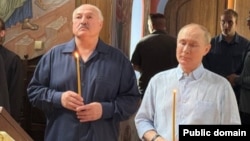 Аляксандар Лукашэнка і Ўладзімір Пуцін