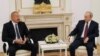 RUSSIA -- Russian President Vladimir Putin (Right) and Azerbaijani President Ilham Aliyev (Left) during their meeting at the Kremlin in Moscow, Russia, 20 July 2021. 