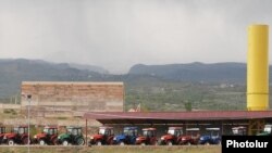 Armenia - Agricultural tractors belonging to the Multi Group company of Prosperous Armenia Party leader Gagik Tsarukian.