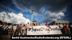 Акція на підтримку Олега Сенцова в Києві, 13 липня 2018 року
