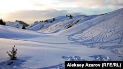 Урочище Кокжайляу в горах Заилийского Алатау близ Алматы. 18 февраля 2013 года.  