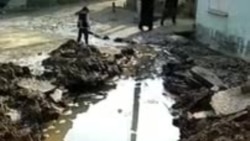 В Янгиюльском районе Ташобласти прорвало магистральную трубу