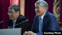 Алмазбек Атамбаев на встрече с активом Чуйской области КР, 2 октября 2017 г.