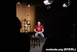 Падчас запісу інтэрвію