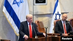 Президент США Дональд Трамп виступає на засіданні Кнесету, Єрусалим, Ізраїль, 13 жовтня 2025 року