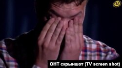 Роман Протасевич во время съемок в передаче государственного белорусского канала ОНТ.