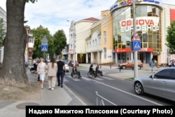 Одна з ділянок інклюзивного маршруту у центрі Рівного