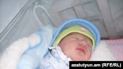 Armenia - New-born baby boy named Sarkozy in Gyumri, second largest town in the country, 25Jan2012