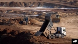 Кар’ер па здабычы ільменіту, Кіраваград, Украіна, 12 лютага 2025