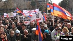 Митинг АНК на площади Свободы в Ереване, 1 марта 2014 г.