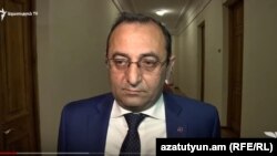 Министр экономического развития и инвестиций Арцвик Минасян, Ереван, 13 июня 2018 г.