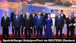 ШЫҰ-ға мүше елдердің басшылары. Тяньцзин. 31 тамыз 2025 жыл.