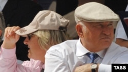 Алена Батурына і Юры Лужкоў