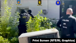 Операція із затримання підозрюваних в участі у тренувальних таборах у Сербії, фото, опубліковане молдовською поліцією
