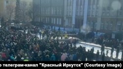Митинг в Иркутске