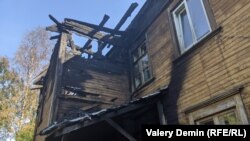 Сгоревший дом в переулке Водников