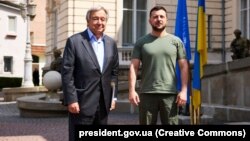Гуттериш менен Зеленскийдин Львовдогу жолугушуусу. 18-август, 2022-жыл. 