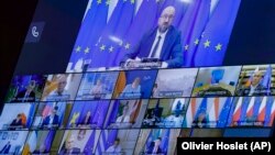 ԵՄ առաջնորդները արտահերթ տեսակոնֆերանս են անցկանցնում, 19-ը օգոստոսի, 2020թ.