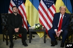 Президент США Дональд Трамп провів двосторонню зустріч з президентом України Володимиром Зеленським на полях Генасамблеї ООН у Нью-Йорку, США, 23 вересня 2025 року