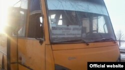 Автобус неподалік міста Волноваха, 13 січня 2015 року