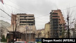 Zgrada Generalštaba u centru Beograda oštećena u NATO intervenciji, 28. novembar 2025.